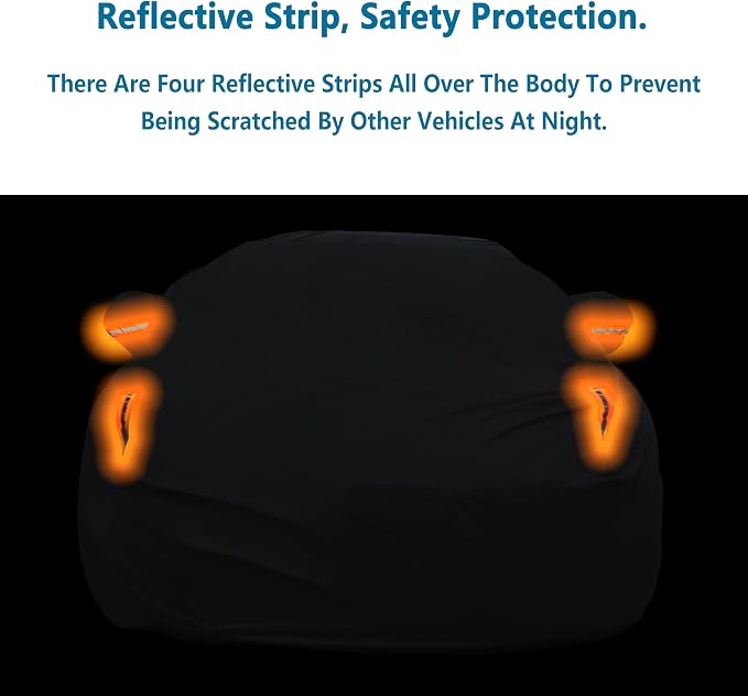 MORNYRAY Waterproof Car Cover All Weather Snowproof UV Protection Windproof - Image 4