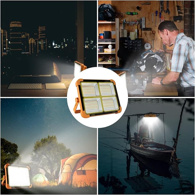 Portable LED Work Solar Light 100W 16500mAh 10000 LM - Image 7