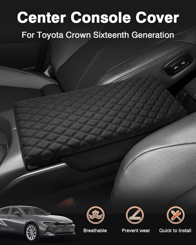Shademax Toyota Crown Center Console Cover, Armrest Cover Cushion Pad - Image 2