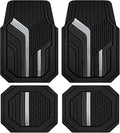 Skechers Heavy Duty Rubber Car Floor Mats, Dual Color Design Floor Mats by Skechers