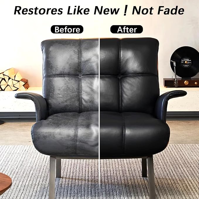 Black Leather Recoloring Balm, Leather Repair Kit - Image 2