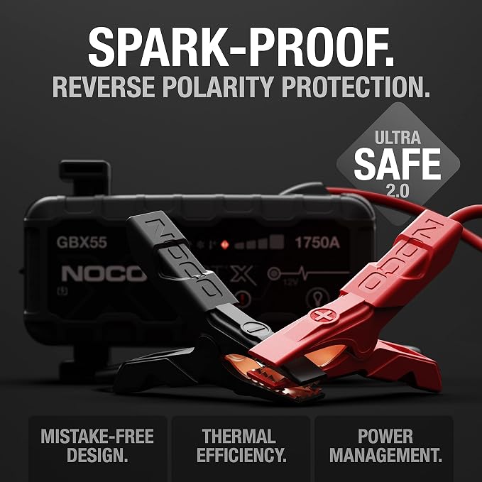 NOCO Boost X GBX55: 1750A UltraSafe Jump Starter – 12V Lithium Battery Booster - Image 4