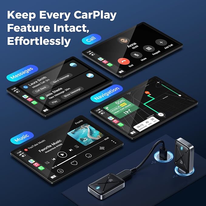 Wireless CarPlay Adapter for iPhone, Mini Size for Apple CarPlay Adapter - Image 5