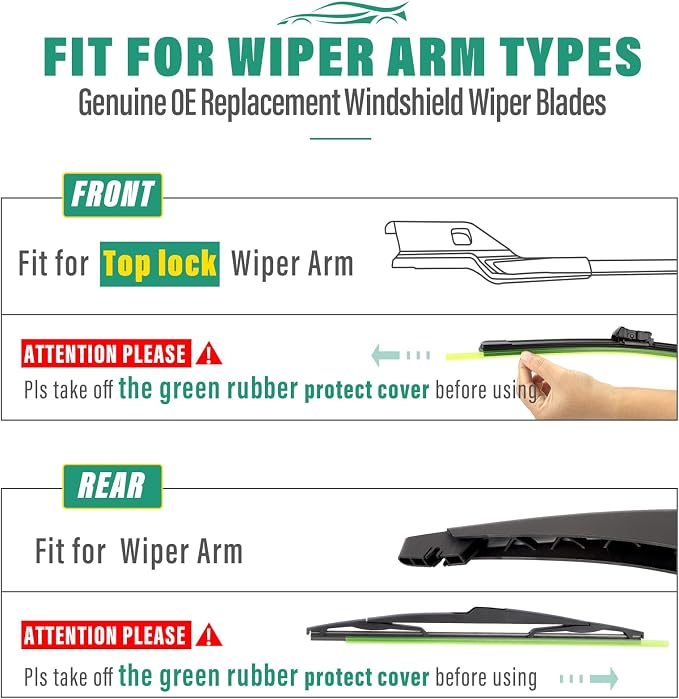 26" 20" 14" Windshield Wiper Blades Replacement - Image 8