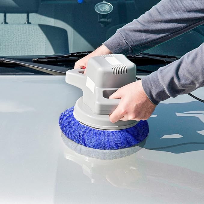 9 to 10 Inch Car Polisher Pad Bonnet, 10*Microfiber+5*Woollen - Image 7