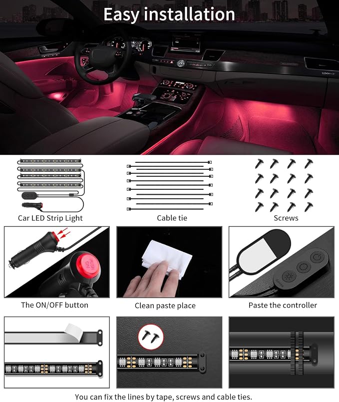 Govee Car LED Lights, Smart Car Interior Lights - Image 8