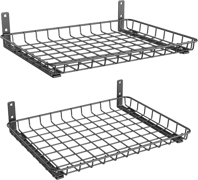 TORACK 2-Pack 12x18 Inch Wall-Mounted Shelves, Garage Wall Shelf by TORACK