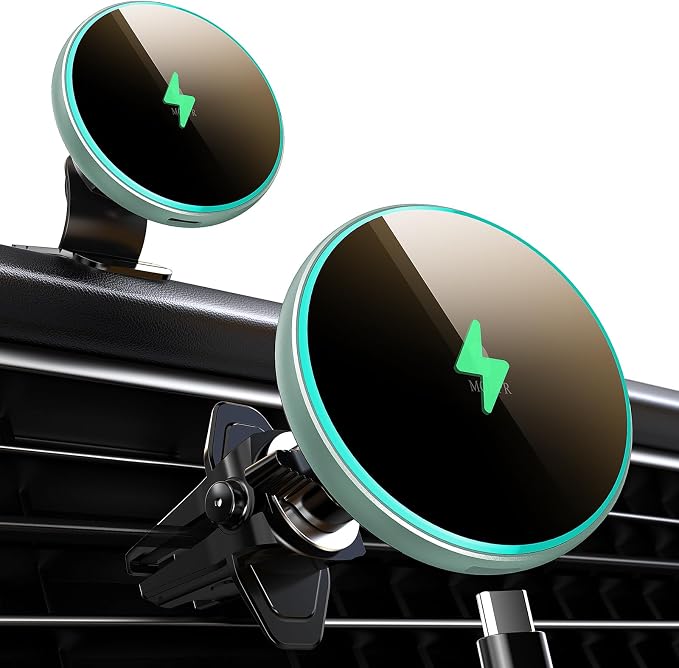 MOKPR for Magsafe Car Mount Charger-15W Wireless Car Charger-Magnetic Car Phone by MOKPR
