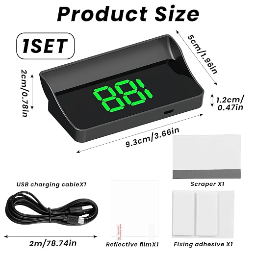 GPS Digital Speedometer for Car MPH, Universal HUD Speed Meter - Image 2
