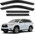 Rain Guards for Car Windows, Tape-On Window Visors Rain Guards Fit for by KYX