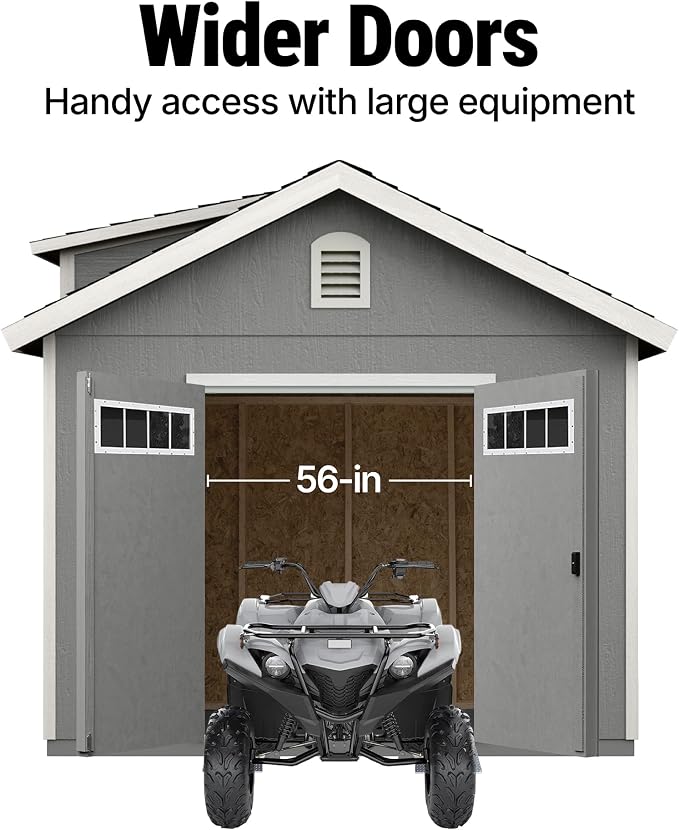 Handy Home Products Windemere 10x12 Do-it-Yourself Wooden Storage Shed - Image 7