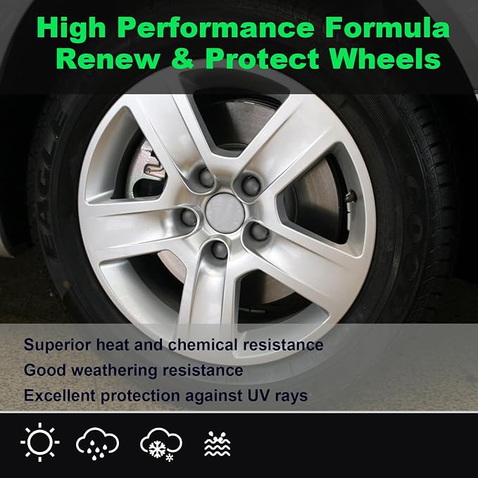 NADAMOO Aluminum Wheel Spray Paint, Semi-gloss Aerosol Car Rim Paint - Image 3