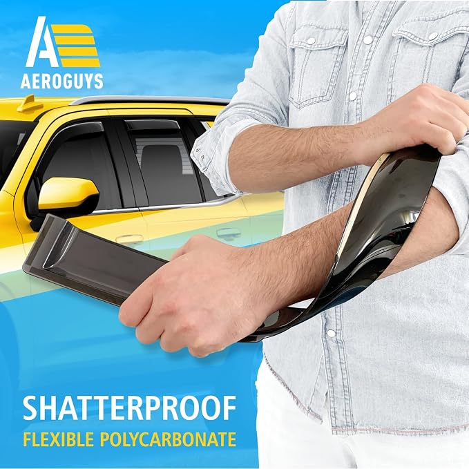 Extra Durable Window Deflectors in-Channel Window Visors Rain Guards Fit - Image 4