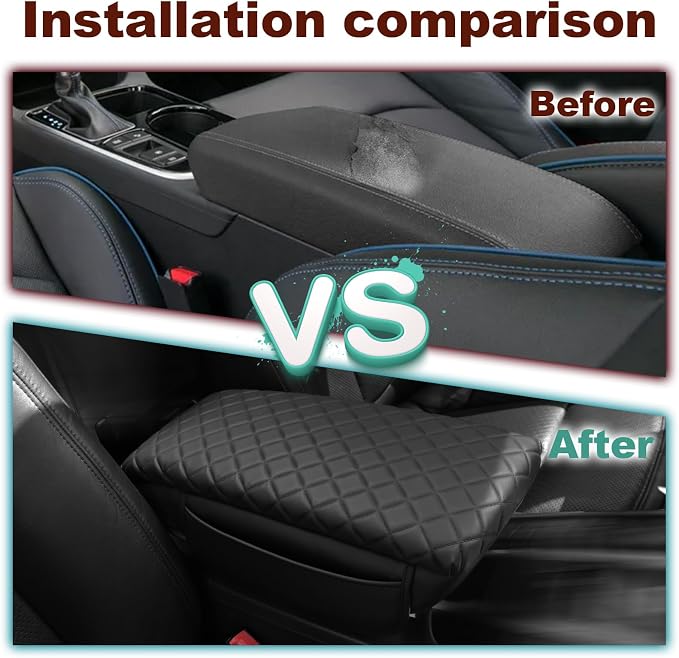 Center Console Cover for Hyundai Sonata 2015 2016 2017 2018 2019 Armrest - Image 5