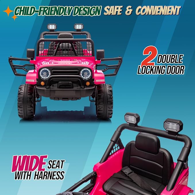 JOYMOR 12V Kids Ride on Truck - Image 5