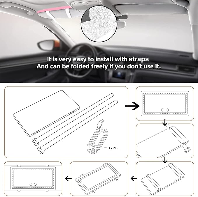 Car Sun Visor Vanity Mirror - Image 6