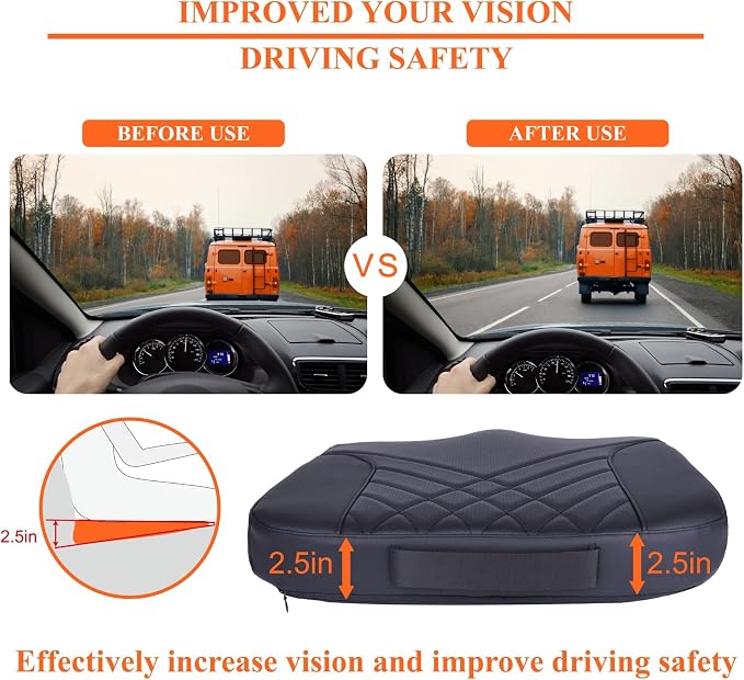 kingphenix Premium Car Seat Cushion, Memory Foam Driver Seat Cushion to Improve - Image 7