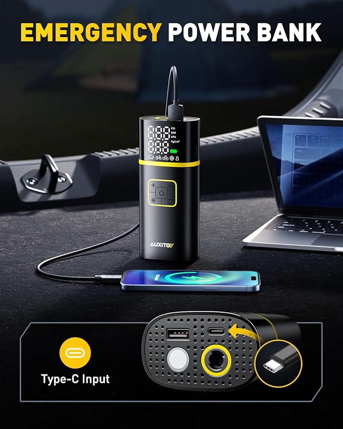 AUXITO Tire Inflator Portable Air Compressor - Image 4
