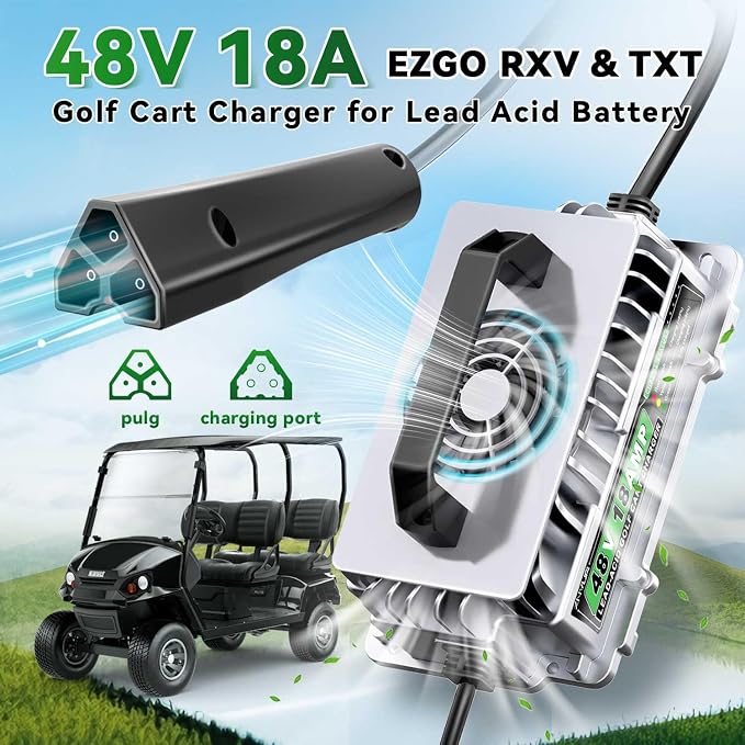 48 Volt 18 AMP Golf Cart Charger - Image 3