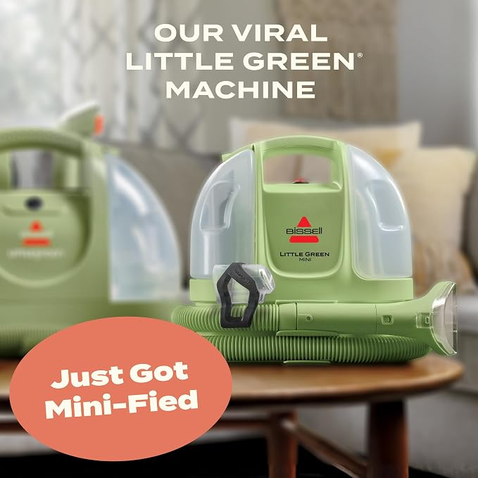 Bissell Little Green Mini Portable Carpet and Upholstery Deep Cleaner, Car/Auto - Image 2