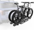 Aluminum 2 EBikes Rack Foldable 2'' Hitch Mounted Carrier Racks w/Ramps Over by KUIPERAUTO