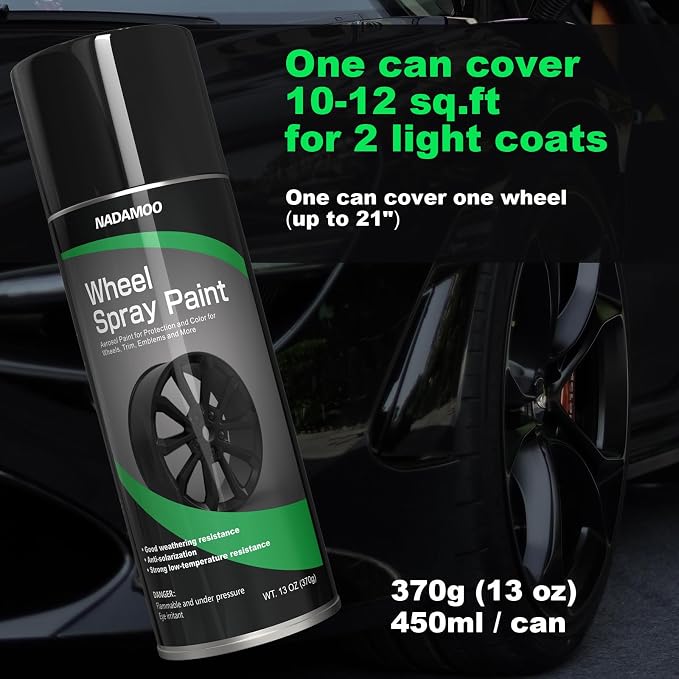 NADAMOO Aluminum Wheel Spray Paint, Car Rim Aerosol Paint - Image 5
