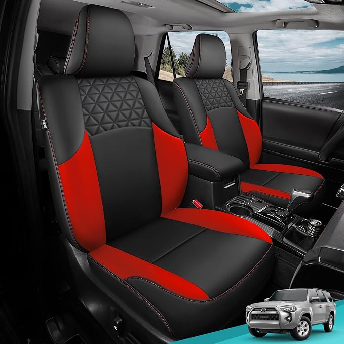 Seat Covers for Toyota 4Runner 2011-2024, Faux Leather Car Seat Cover Full Set - Image 7