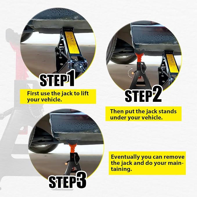 Upgraded Jack Stands 3 Ton - Image 6