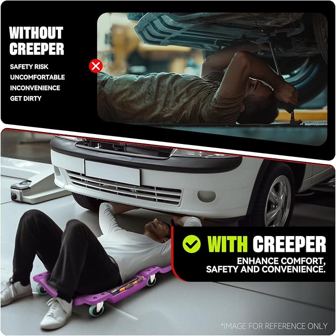 Auto Dynasty 40 Inches Mechanic Creeper, Automotive Garage Repair Low Profile - Image 7