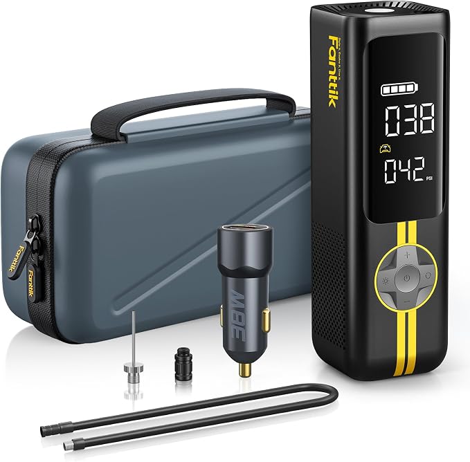 Fanttik X8 APEX EV Tire Inflator Portable Air Pump, 2X Faster Inflation by FANTTIK%C2%AE