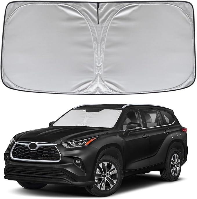 KAYZT Windshield Sun Shade for Toyota Highlander 2020-2025 2026 L LE XLE by KAYZT