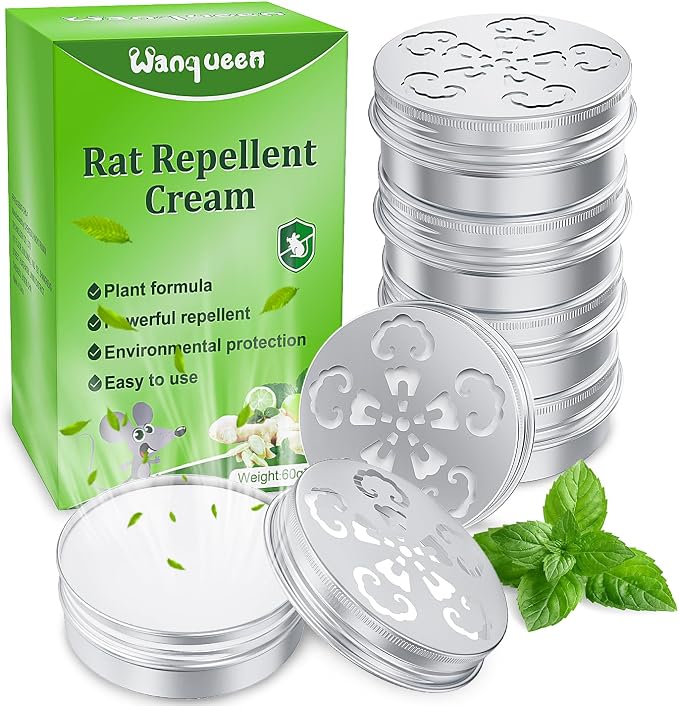 6 Pack Mouse Repellent for Car Engines, Peppermint Oil to Repel Mice and Rats by Wanqueen