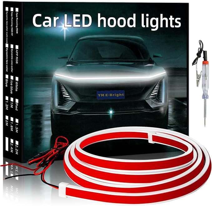 YM E-Bright Led Hood Light Strip Exterior Car Led Strip Light Waterproof by YME-Bright