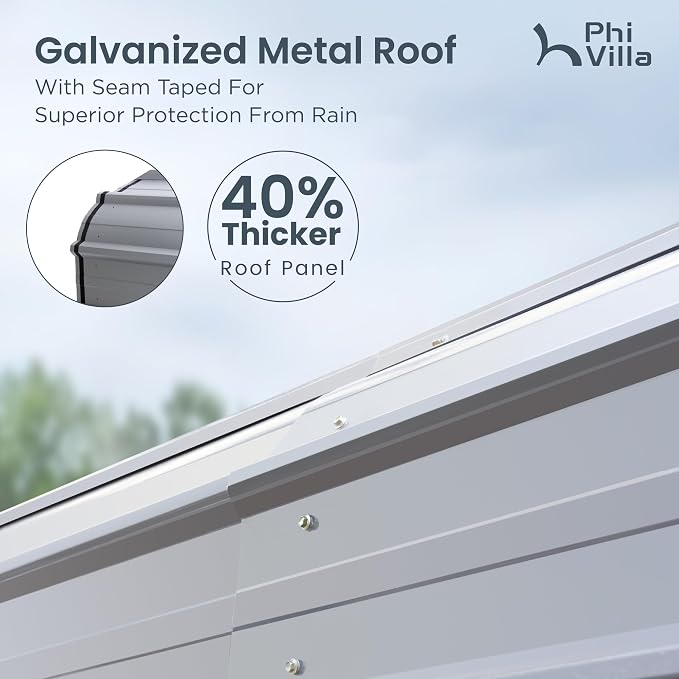 PHI VILLA 35 x 14 ft Heavy Duty Metal Carport - Image 3