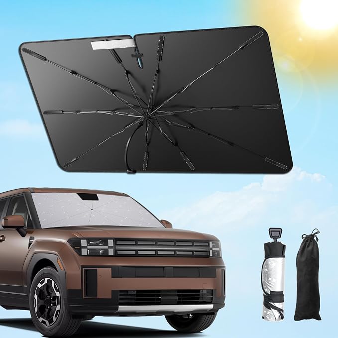 SXCY for 2024 2025 Hyundai Santa Fe Windshield Umbrella Sunshade 2024 2025 - Image 2