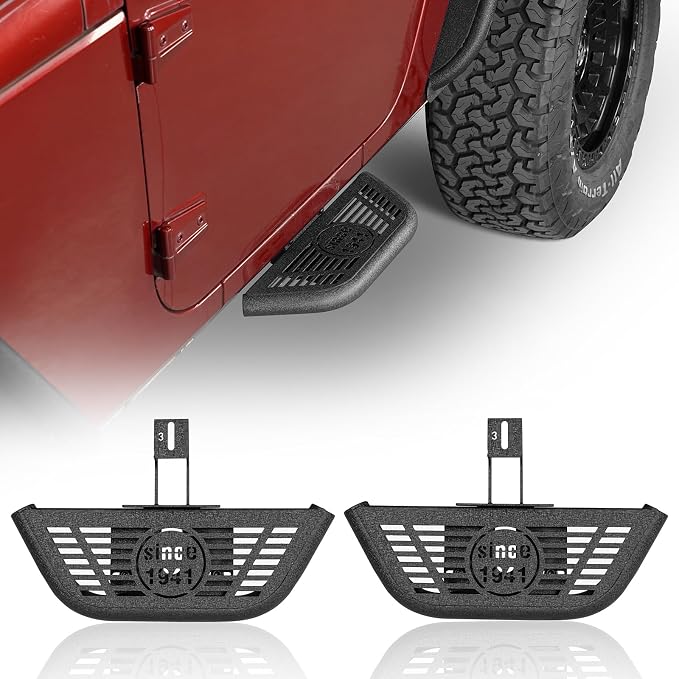 u-Box JK Running Boards 2-Door Side Hoop Door Steps by u-Box