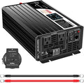 Xijia 1500W Pure Sine Wave LCD-Display DC 24V Inverter AC 120V 60HZ Solar by XIJIA