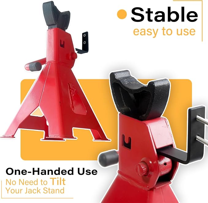 8 Packs Jack Stands Wall Mount Organizer, Heavy Duty Stainless Steel Holder - Image 4