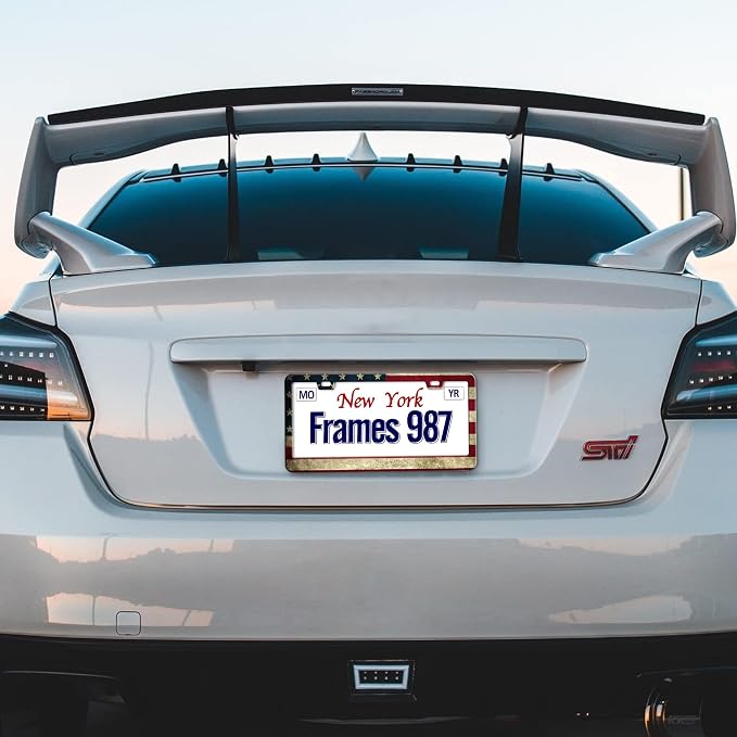 Patriotic License Plate Frame, American Flag License Plate Frame, Flag License - Image 6