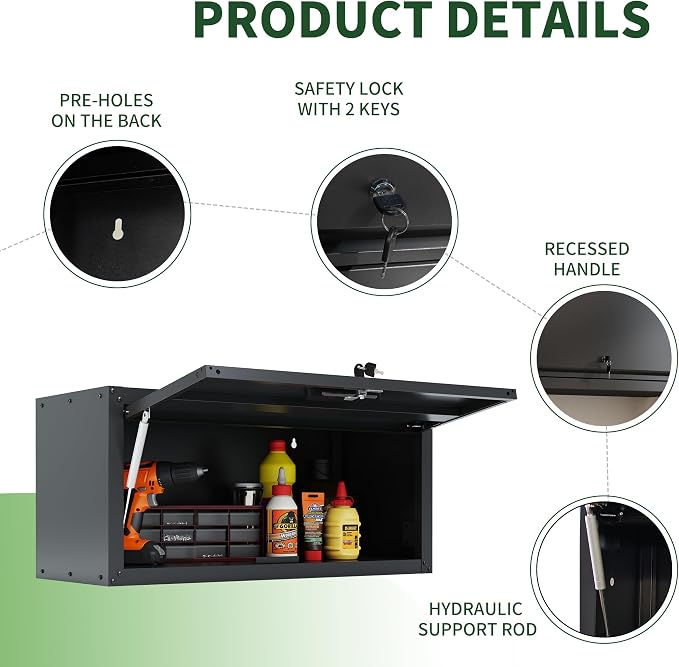 Garage Wall Cabinet, Metal Wall Cabinet - Image 4