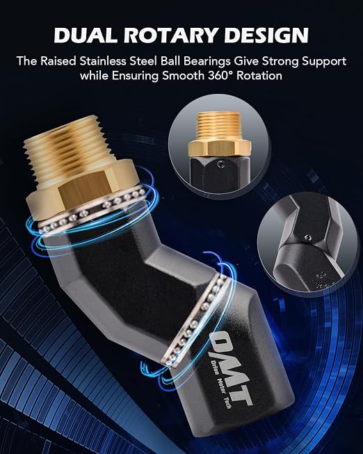 Orion Motor Tech Fuel Hose Nozzle Swivel, 3/4" Dual NPT Threads Fuel Transfer - Image 4