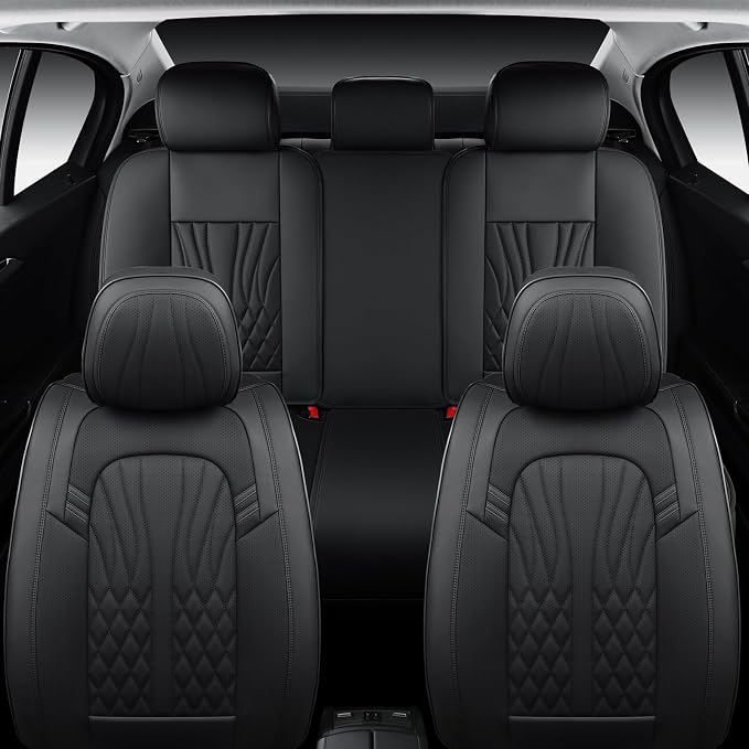 Leather Seat Covers, Car Seat Protector Waterproof, Seat Covers Full Set - Image 6