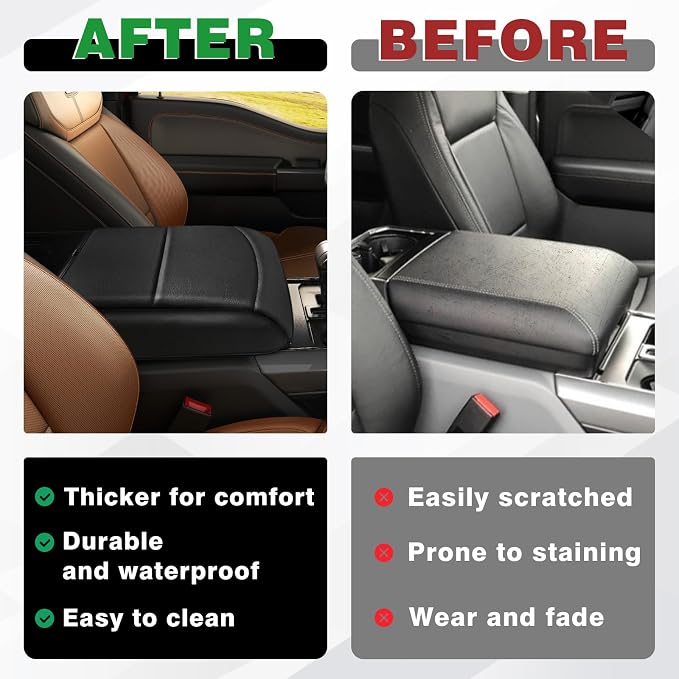 Muslogy Center Console Armrest Cover Compatible - Image 6