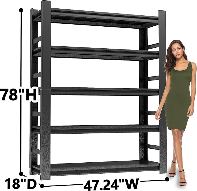 Metal Shelving, Garage Shelves Series, Heavy Duty Storage Shelf, Large - Image 3