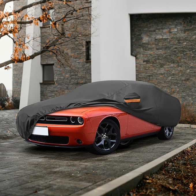 MORNYRAY Compatible with Dodge Challenger, Car Cover Outdoor Waterproof Sun - Image 6