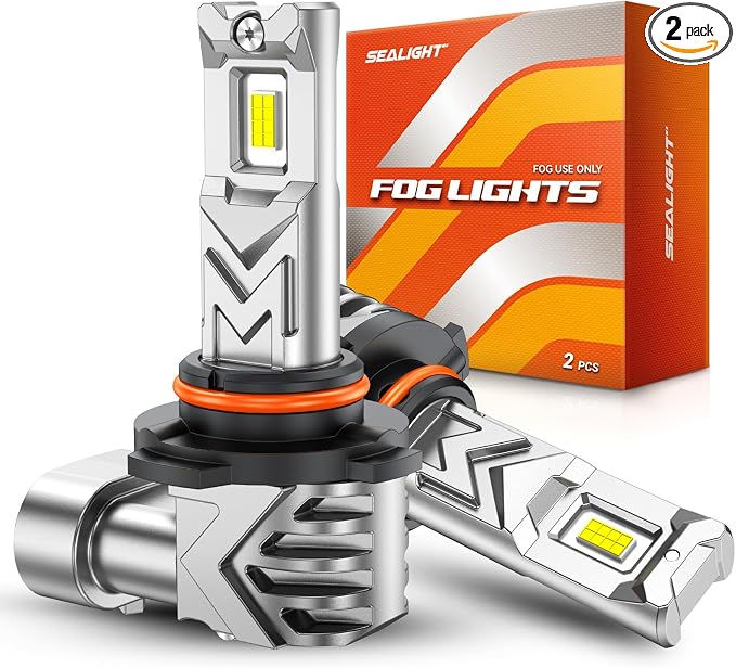 SEALIGHT H10 9145 LED Fog Light Bulbs, 800% Brightness 14, 000 Lumens LED Fog by SEALIGHT