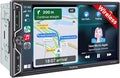 7" Double Din Car Stereo with Wireless Apple CarPlay and Android Auto, 240W by SjoyBring