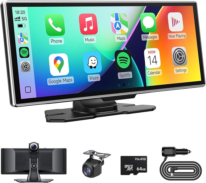 Wireless Carplay Screen for Car by GuardingEveryTravel