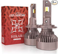 HIKARI WINGS H7 Fog Light, 50000LM Pure White 6000K LED Bulbs, Plug & Play IP68 by HIKARI