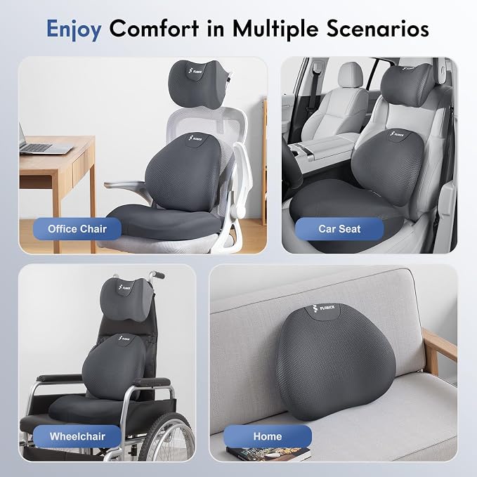 FLORICH Seat Cushion and Lumbar Support Pillow - Image 7